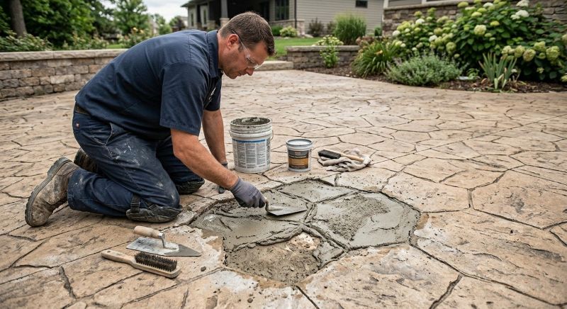 Decorative Concrete Repair in Franklin, TN