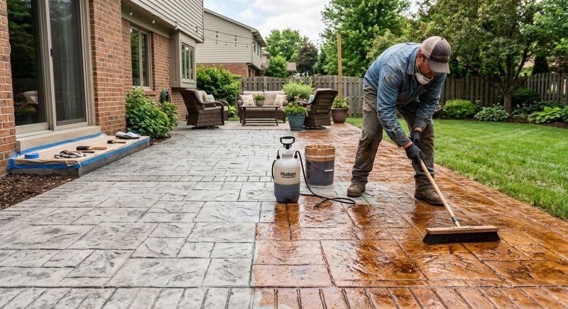 Interior Concrete Staining in Corpus Christi, TX