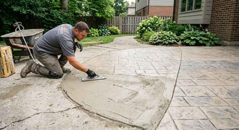 Patio Stamping in Frisco, TX